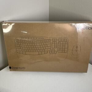 MEETION Ergonomic Wireless Keyboard and Mouse New Sealed Director D Black